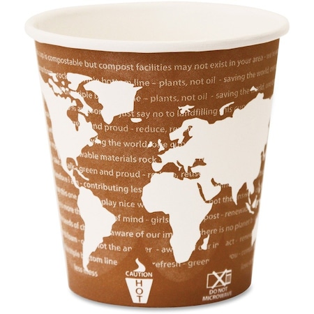 Eco-Products Cup, Hot, World Art, 10Oz 20PK ECOEPBHC10WA